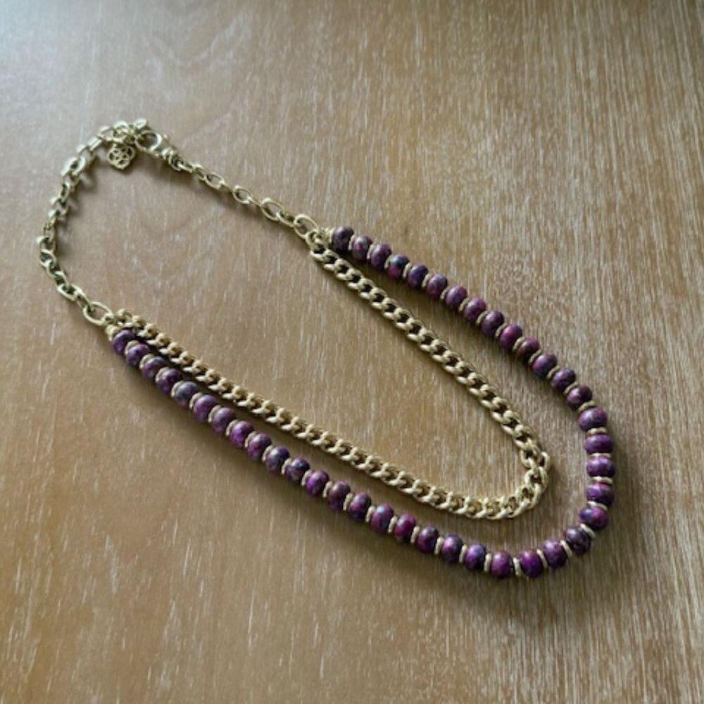 Kendra Scott Rebecca-Purple Turquoise Necklace 1